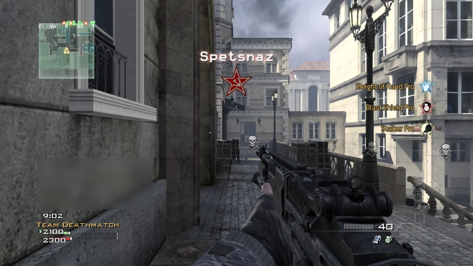 IW5V gameplay: Team Deathmatch on Resistance with the PS3-style HUD